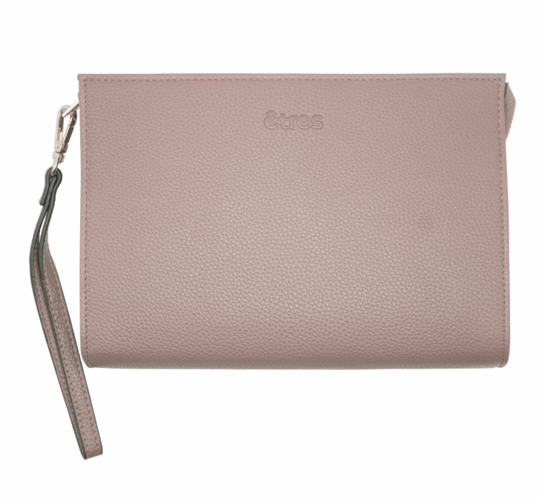 ET-HB002 ETRES HANDBAG PINK-GOLD IN SIMILPELLE CON ZIP E TRACOLLA 41464 - Vista 6