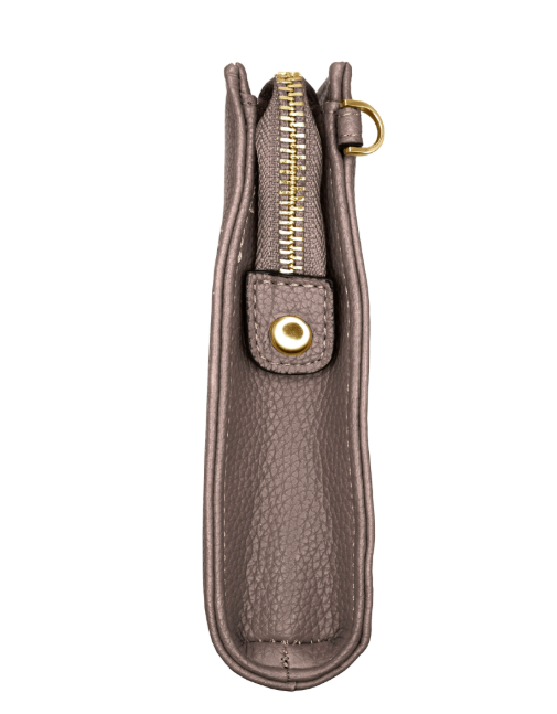 ET-HB002 ETRES HANDBAG PINK-GOLD IN SIMILPELLE CON ZIP E TRACOLLA 41464 - Vista 5