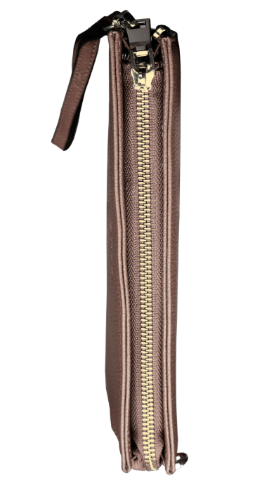 ET-HB002 ETRES HANDBAG PINK-GOLD IN SIMILPELLE CON ZIP E TRACOLLA 41464 - Vista 4