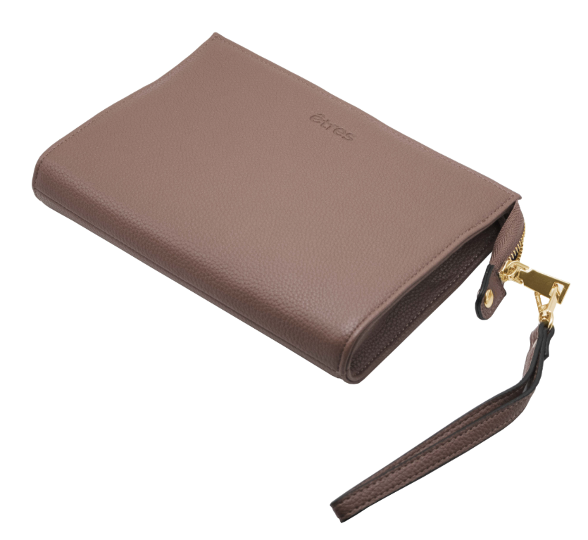 ET-HB002 ETRES HANDBAG PINK-GOLD IN SIMILPELLE CON ZIP E TRACOLLA 41464 - Vista 3
