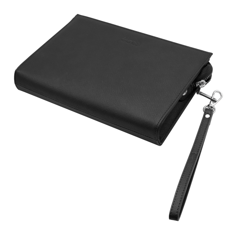 ET-HB014 ETRES HANDBAGS SAFFIANO BLACK-SILVER IN SIMILPELLE CON ZIP E TRAC 41464 - Vista 2