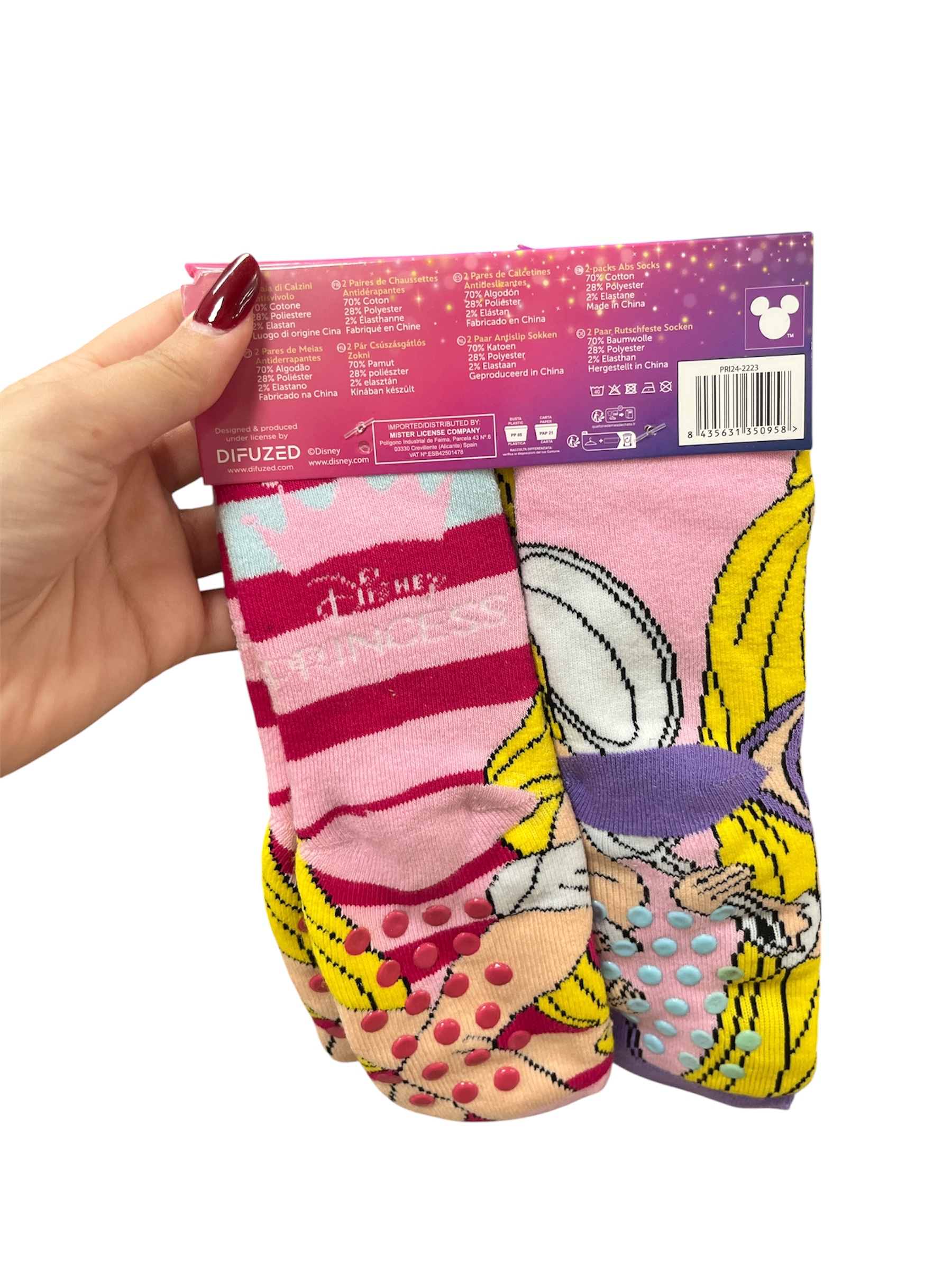 PRI24-2223 PRINCESS ABS SOCKS BI PACK 55354 - Vista 2