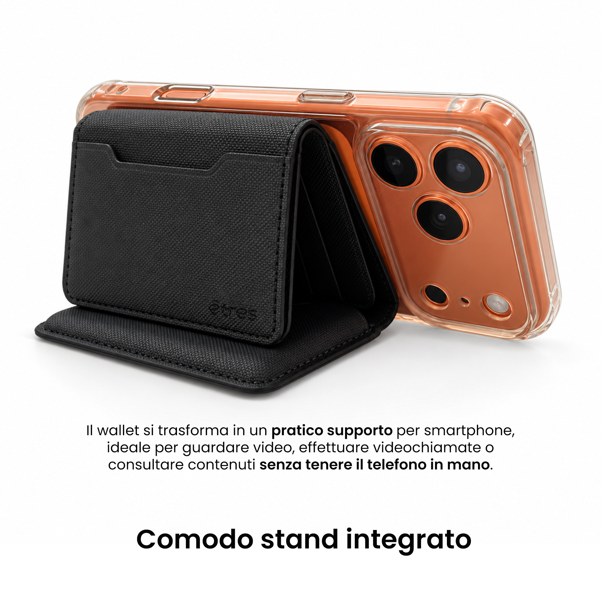 ET-FL001 ETRES FLIP WALLET 7 CARTE CASE IN ALLUMINIO BLACK 41464 - Vista 5