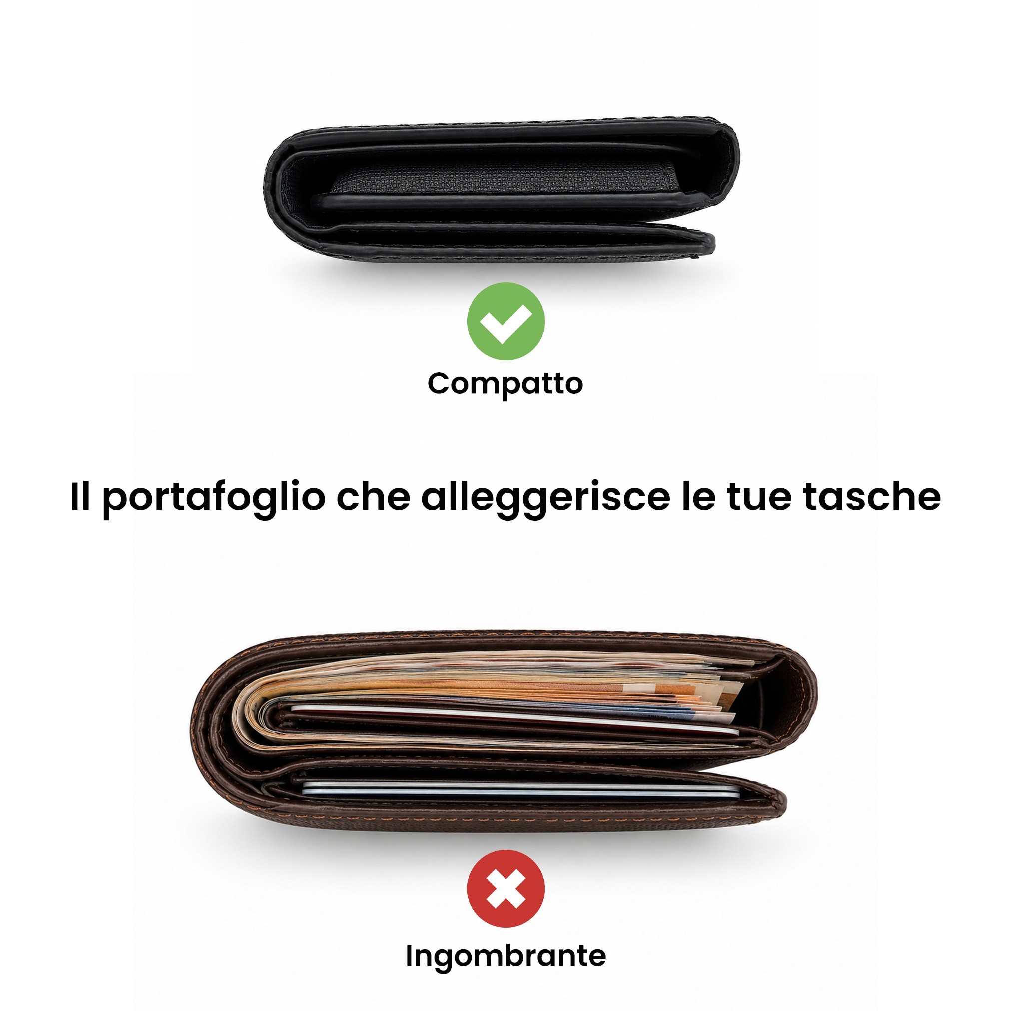 ET-FL001 ETRES FLIP WALLET 7 CARTE CASE IN ALLUMINIO BLACK 41464 - Vista 4