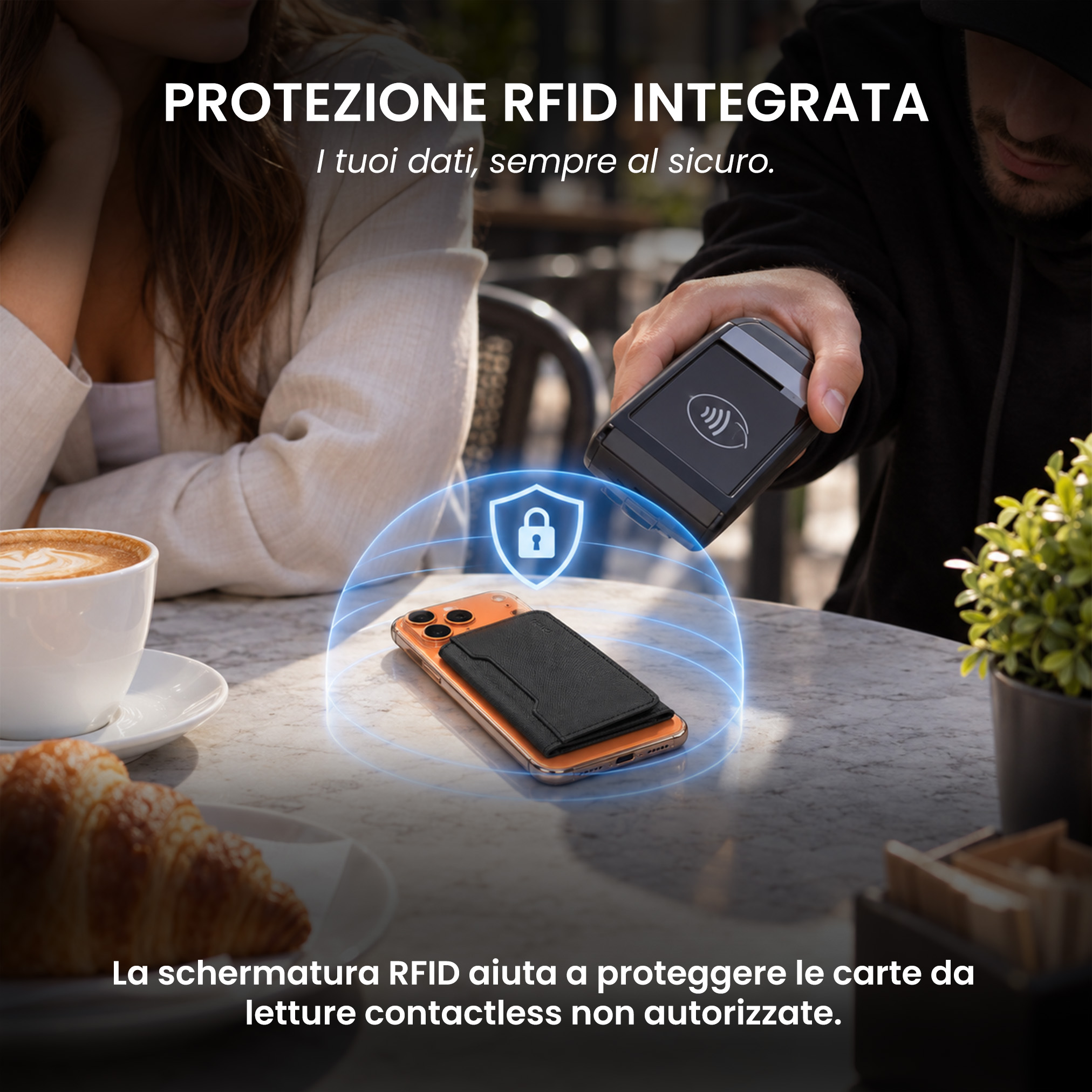 ET-FL001 ETRES FLIP WALLET 7 CARTE CASE IN ALLUMINIO BLACK 41464 - Vista 3