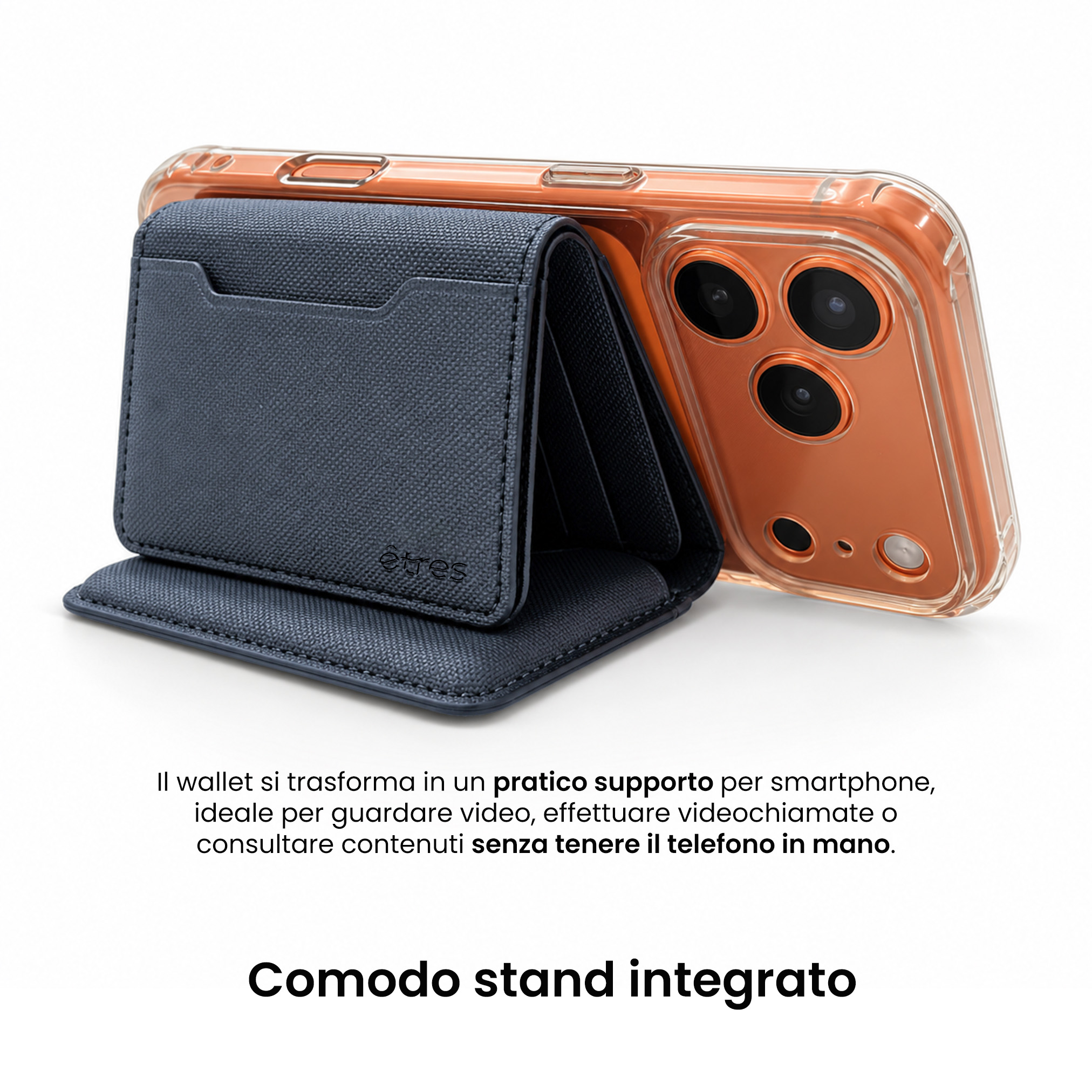 ET-FL002 ETRES FLIP WALLET 7 CARTE CASE IN ALLUMINIO BLU 41464 - Vista 5