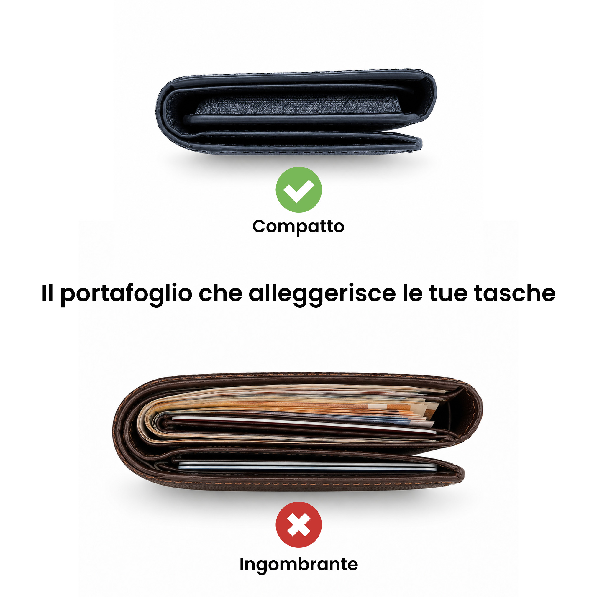 ET-FL002 ETRES FLIP WALLET 7 CARTE CASE IN ALLUMINIO BLU 41464 - Vista 4