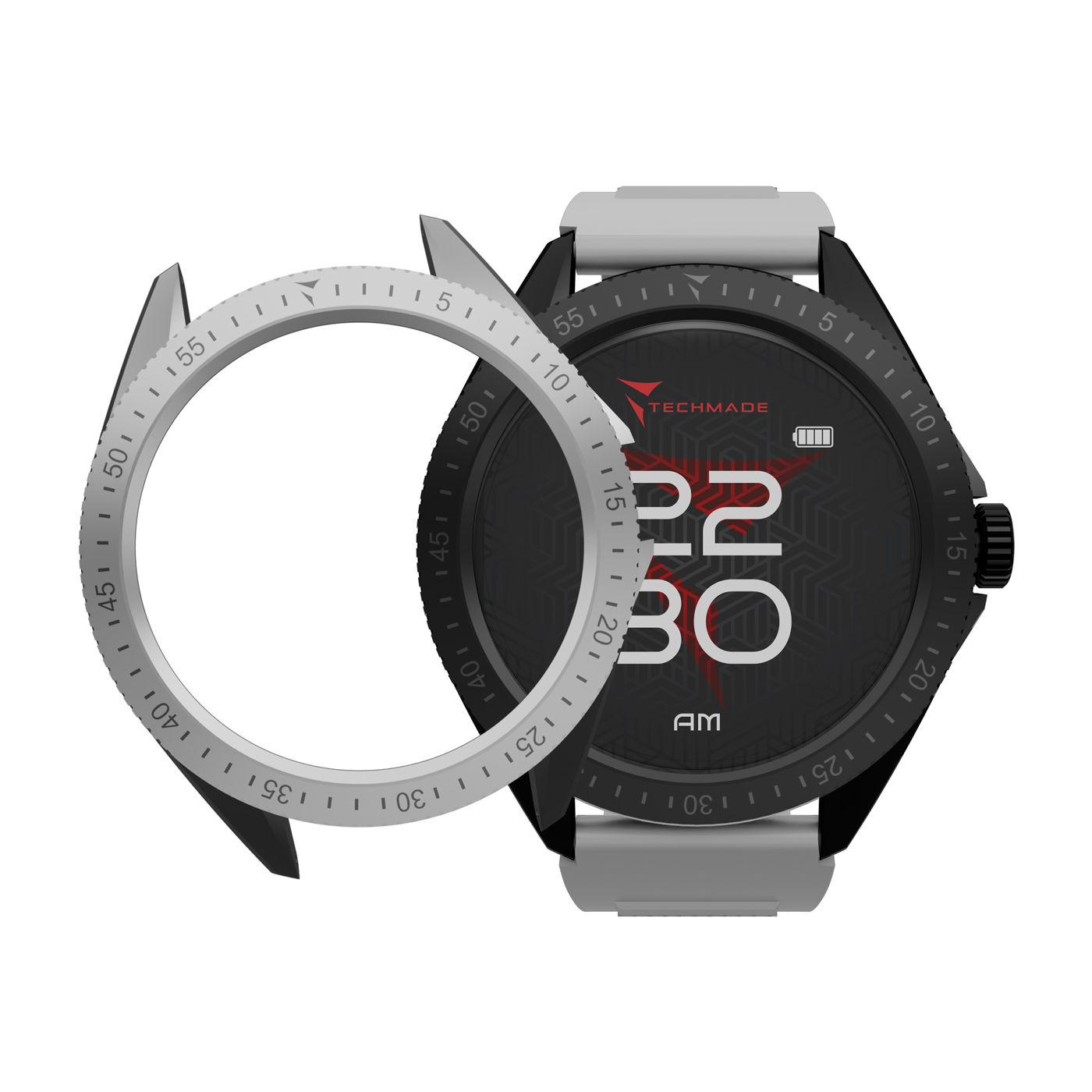 TM-ROCKS2-BKGYS TECHMADE BLACK GREY SILVER 41464 - Vista 4