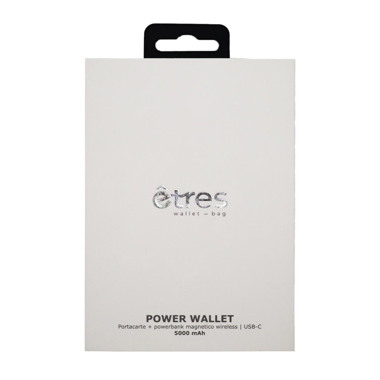 ET-SP3101-BL ETRES POWERBANK WIRELESS 5000 mah CON PORTACARTE 41464