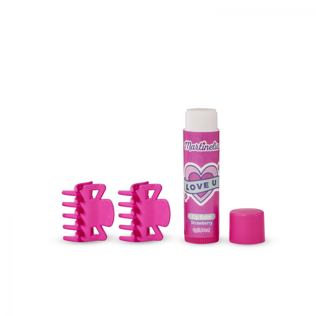 MARTINELIA HAIR CLIPS & BALM 11101 52555 (SET MOLLETTE CAPELLI E BALSAMO LABBRA ROSA) - Vista 2