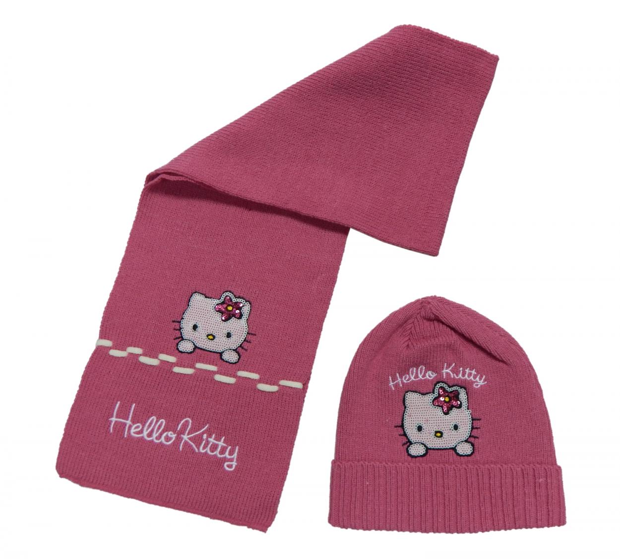 SET 2PZ CAPPELLO + SCIARPA HELLO KITTY H11F4053