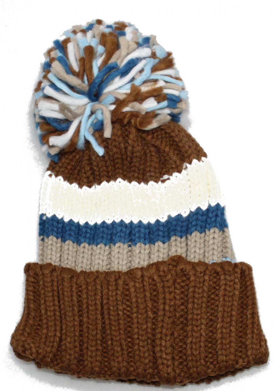 CAPPELLO 4520256/MULTI/PONPON/351 Marrone Chiaro/Celeste/Beige/Blu Royal/Bianco