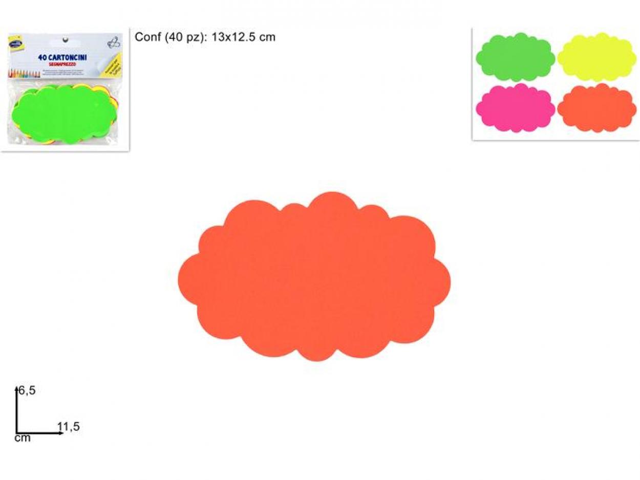 CARTONCINO SEGNAPREZZO SET 40pz 452325 40842