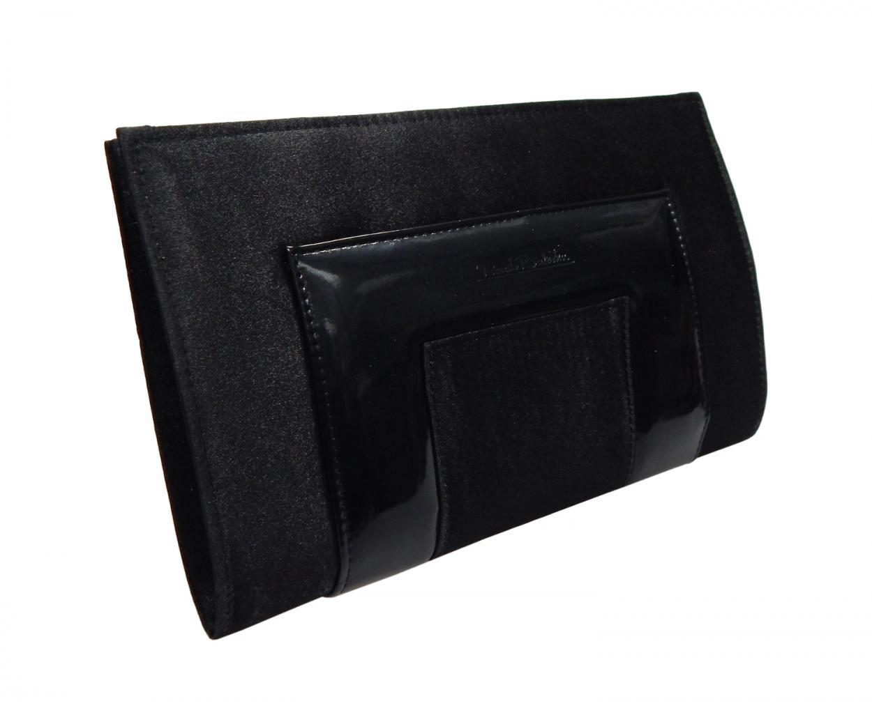 POCHETTE RB PIATTA FIN.VERNICE CB2850245 25X16CM (NERO)