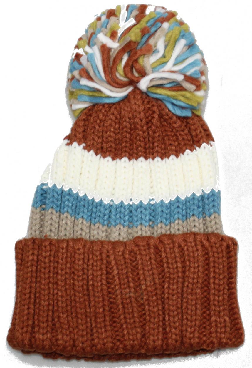 CAPPELLO 4520256/MULTI/PONPON/351 Cuoio/Verde/Beige/Azzurro/Bianco