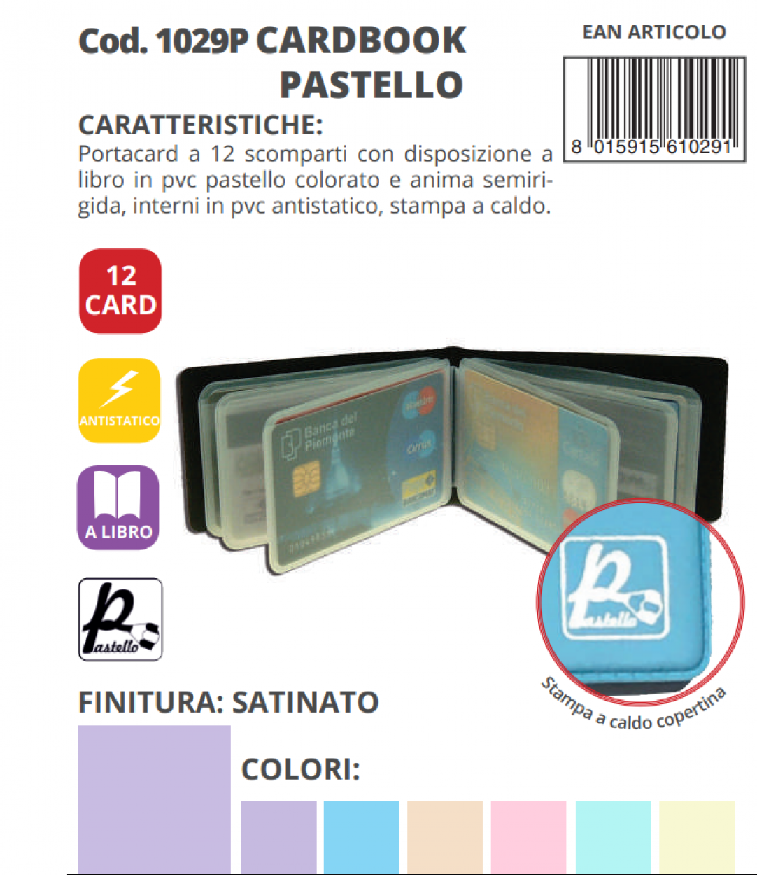 CARDBOOK PASTELLO 1029P 41291