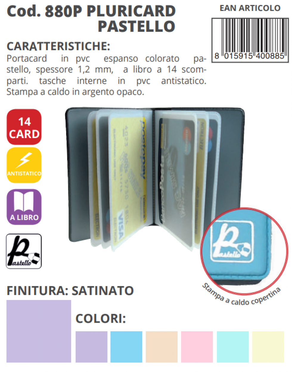 PLURICARD PASTELLO 880P 1291