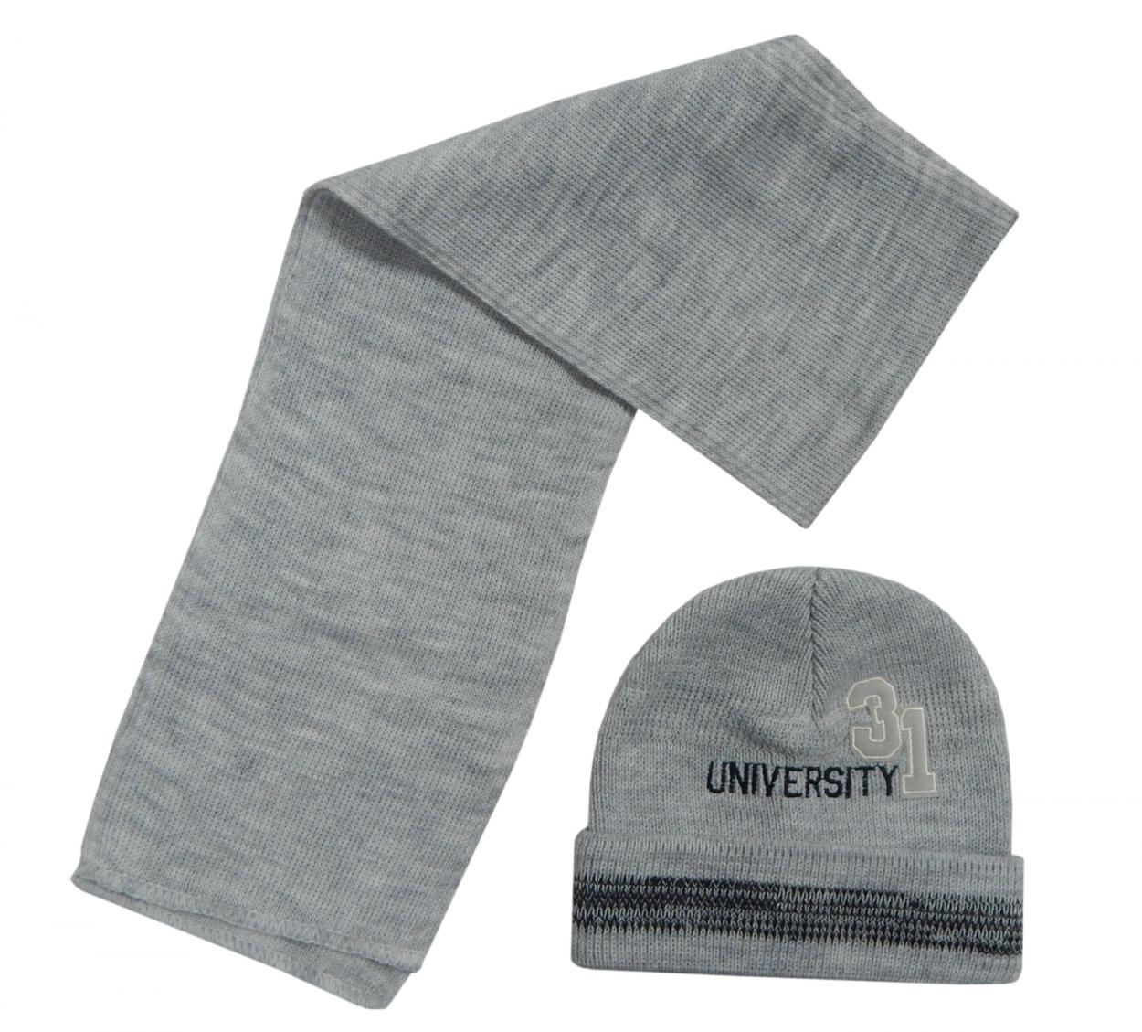 SET 2PZ SCIARPA + CAPPELLO ART 22403 BABY (GRIGIO)