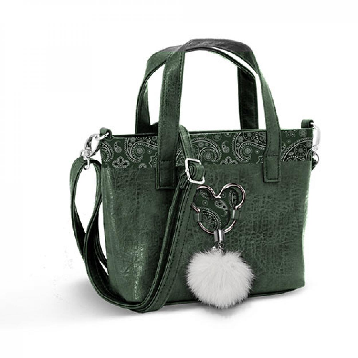 MICKEY TOTE BAG GR PAISGREEN 38887 796 (33cm x 22cm x 10cm) (VERDE)