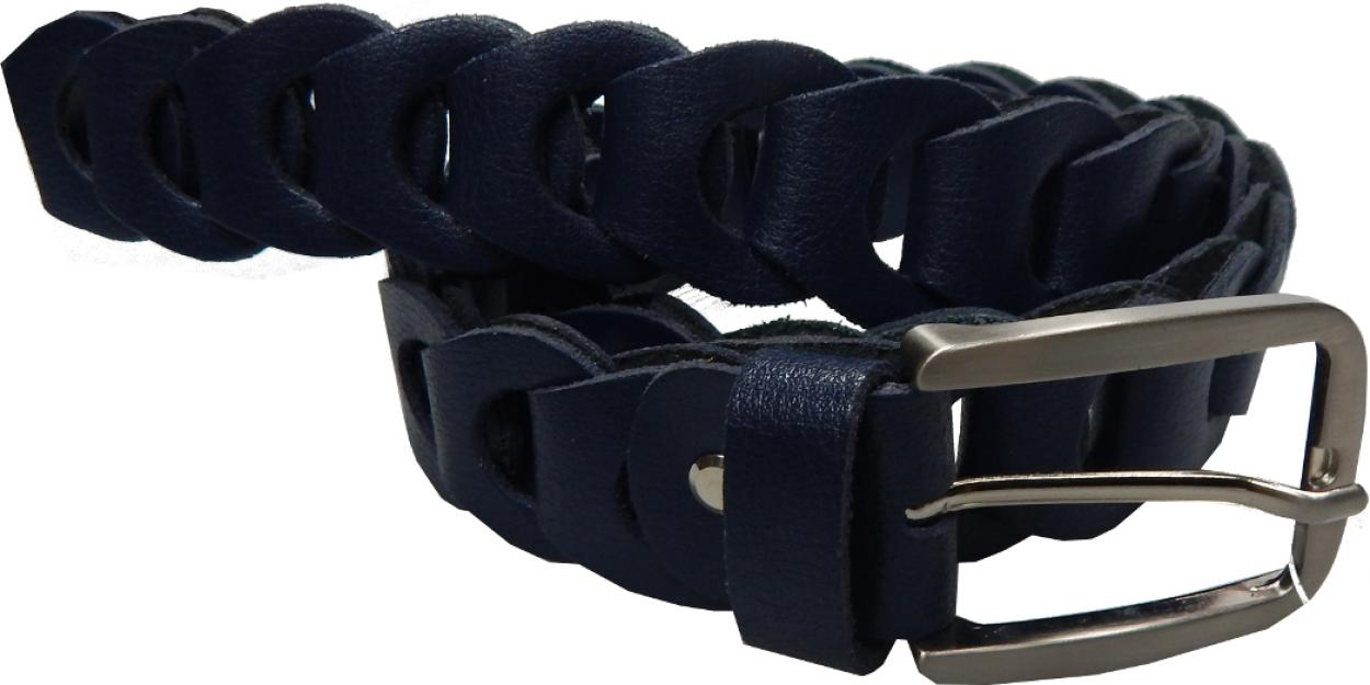 CINTURA IN PELLE P35/OTTO/23 (PELLE BLU)