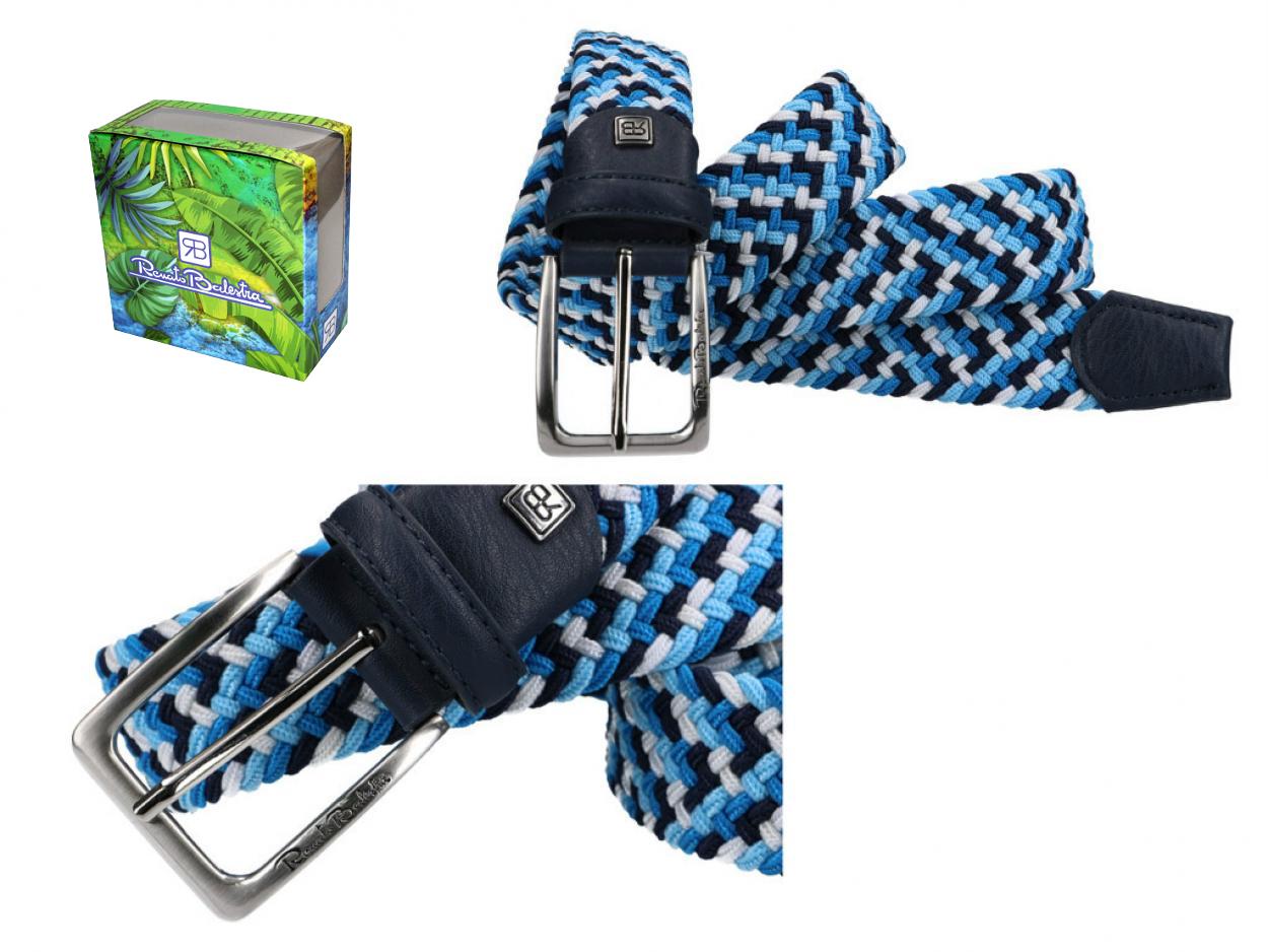 CN0D969/35/RB/F/BO CINTURA UOMO RB 880882 (BIANCO/AZZURRO)