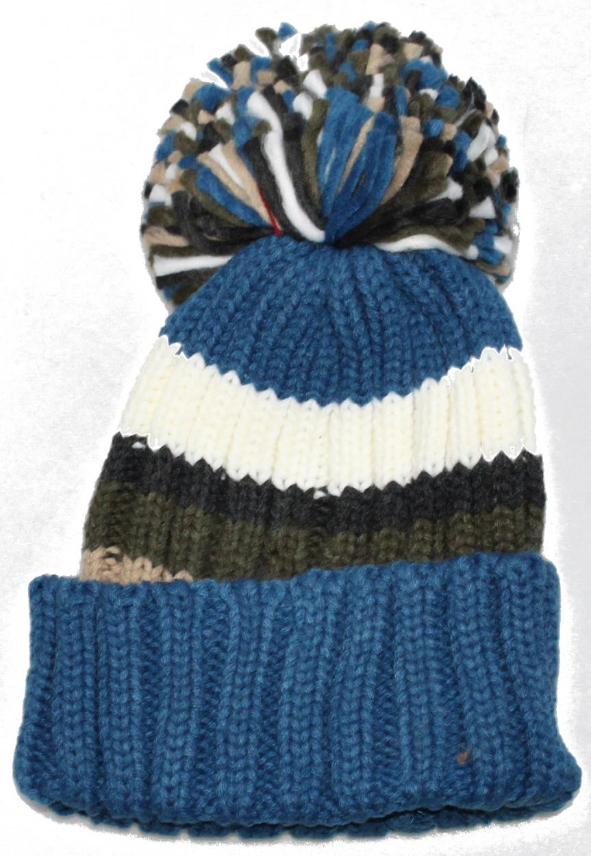 CAPPELLO 4520256/MULTI/PONPON/351 Blu Royal /Sabbia/Verde/Antracite/Bianco