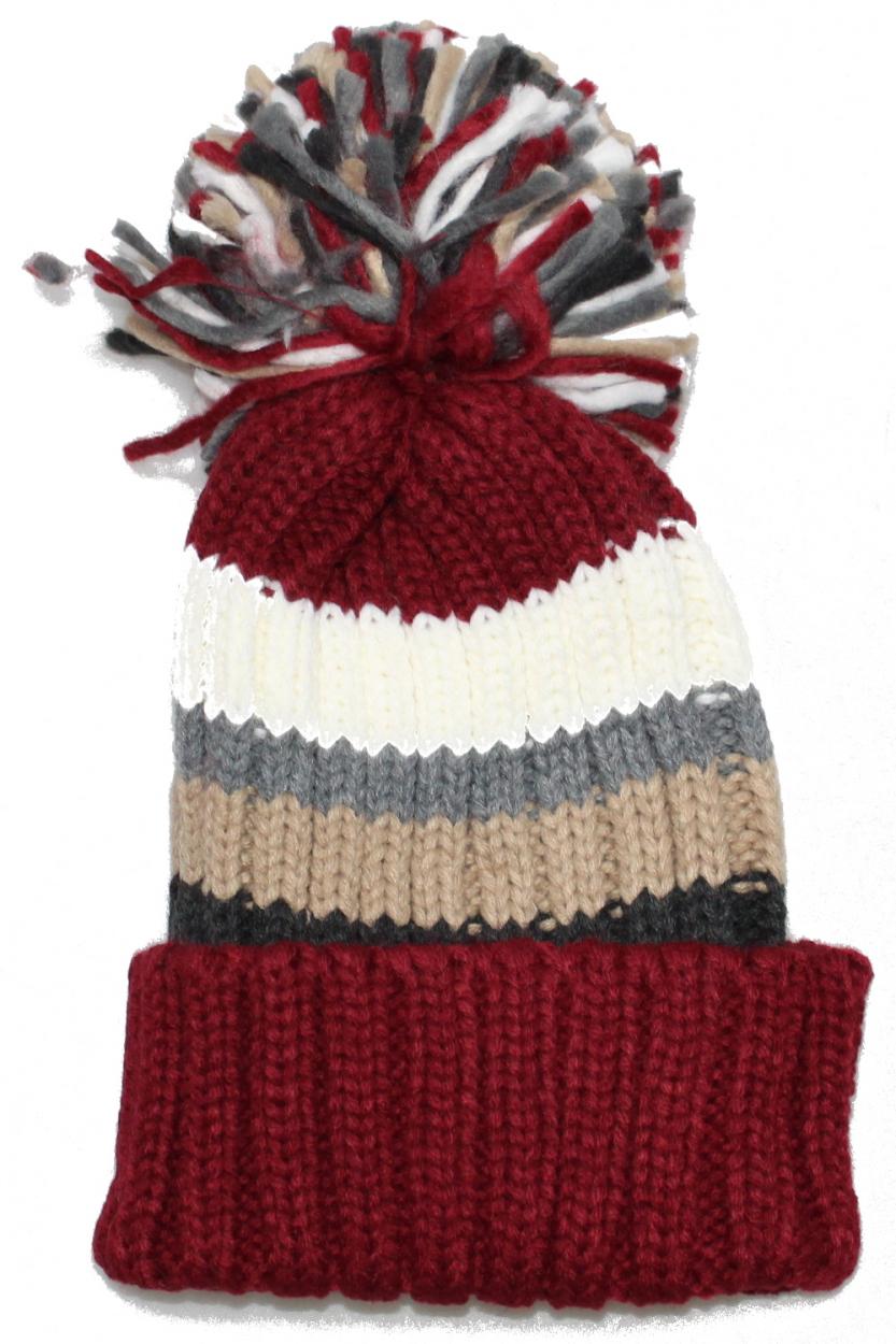 CAPPELLO 4520256/MULTI/PONPON/351 Bordouex/Antracite/Sabbia/Grigio/Bianco