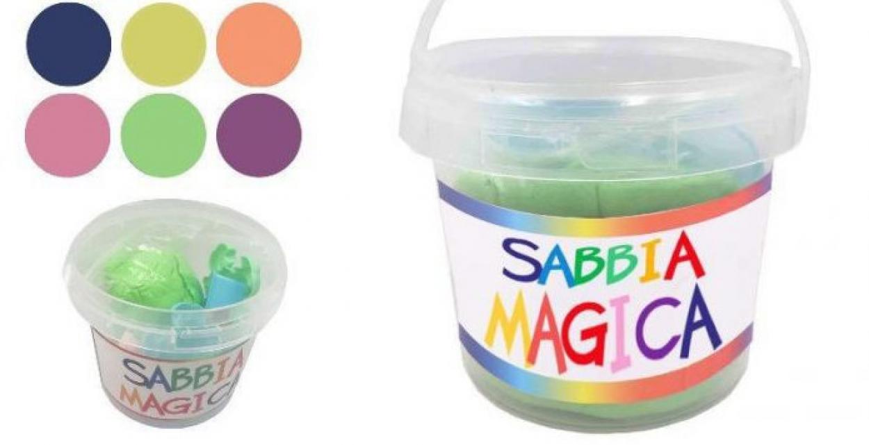 PLAST.SABBIA MAGICA 500GR+5FORMINE 971
