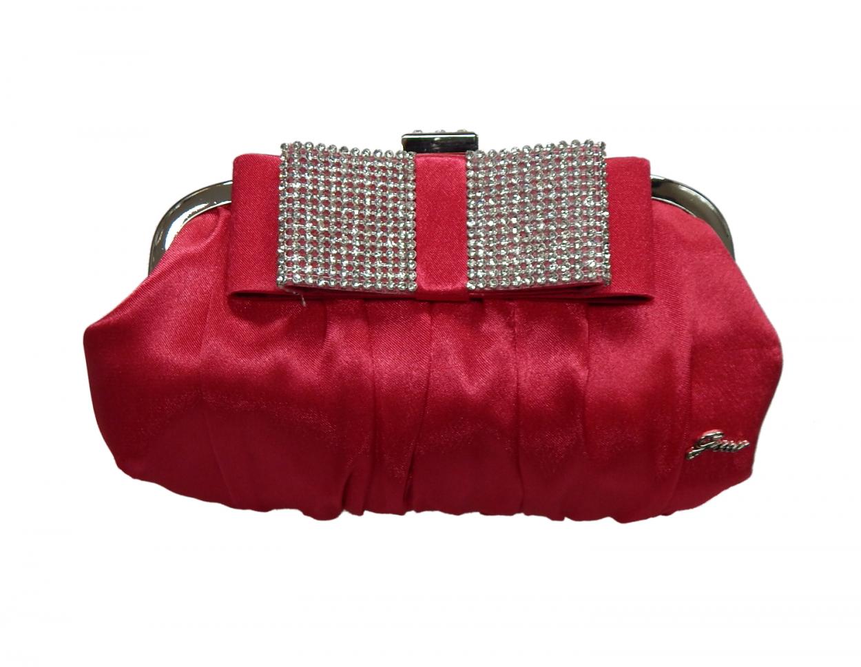 BORSETTA CLUTCH LINEA FIOCCO CRISTALLI GMV 28231 22X12CM (FUCSIA)