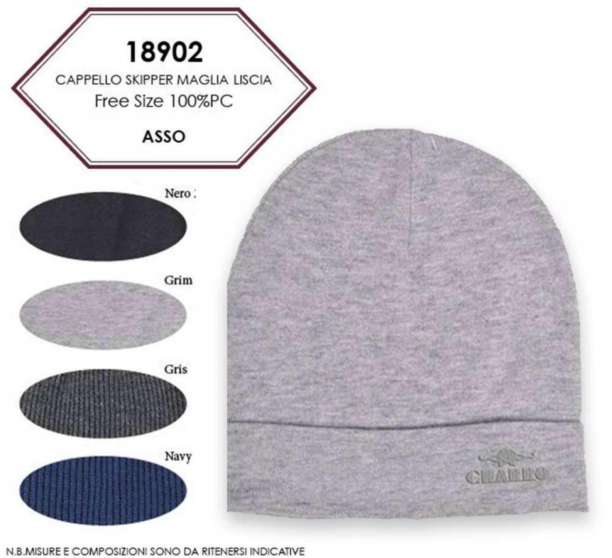 CAPPELLO SKIPPER MAGLIA LISCIA CHARRO 18902 40351